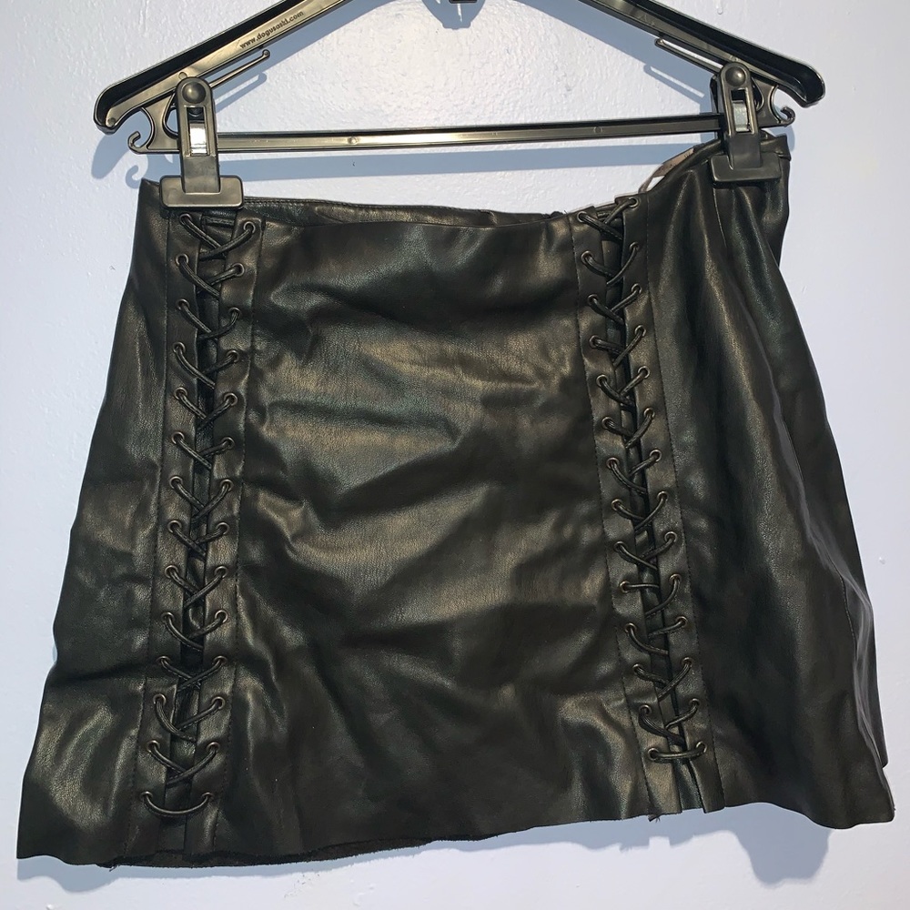 Zara leather skirt
